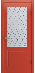Межкомнатная дверь эмаль FLAT 2 | RED | WHITE CLOUD Межкомнатная дверь эмаль FLAT 2 | RED | WHITE CLOUD