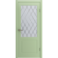 Межкомнатная дверь эмаль FLAT 2 | Pistachio | WHITE CLOUD