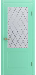 Межкомнатная дверь эмаль FLAT 2 | Turquoise | WHITE CLOUD Межкомнатная дверь эмаль FLAT 2 | Turquoise | WHITE CLOUD