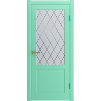 Межкомнатная дверь эмаль FLAT 2 | Turquoise | WHITE CLOUD