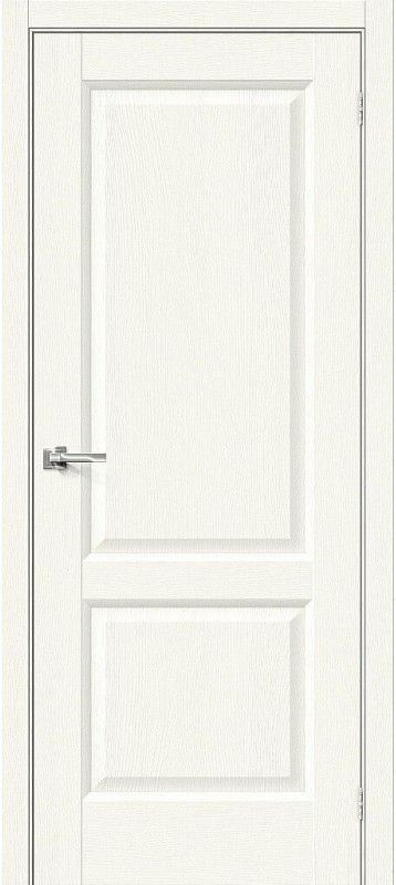 Межкомнатная дверь экошпон Неоклассик-32, цвет: White Wood